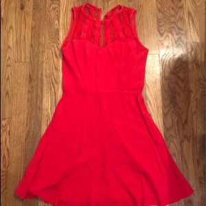 red dress